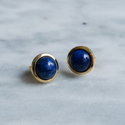 Vintage Lapis Lazuli Stud Earrings